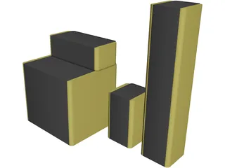 Speakers 3D Model