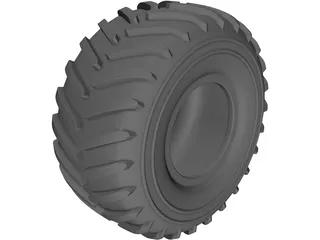 Green Area Tyre 33 inch 3D Model