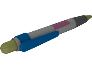 Retractable Pen 3D Model