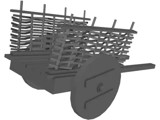 Medieval Cart 3D Model