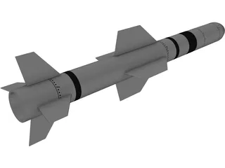 AGM-84A Harpoon 3D Model