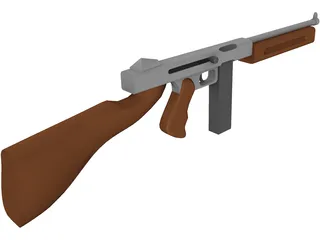 Old School Rifle 3D Model