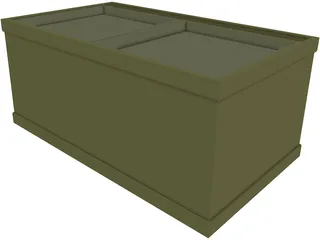 Wooden Chest 3D Model