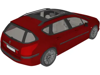Peugeot 407sw 3D Model