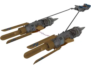 Star Wars Anakin Pod Racer 3D Model