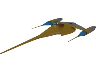 Star Wars Naboo N1 Starfighter 3D Model