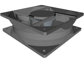 Axial Fan 3D Model