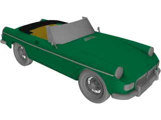 MGB Sports Car 3D Model