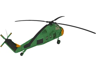 Sikorsky UH-34 Choctaw 3D Model