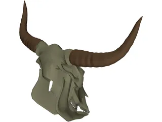 Cow Scull 3D Model