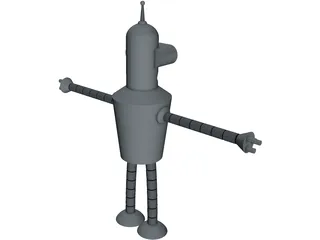 Futurama Bender 3D Model