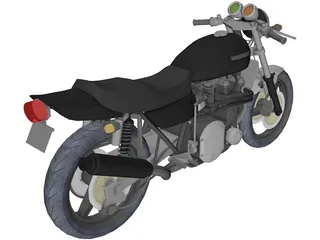 Kawasaki Z900 3D Model