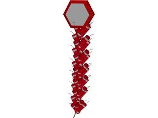 Chinese Firecracker 3D Model