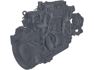 Cummins QSB 6.7 Engine 3D Model