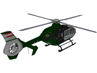 Eurocopter EC-135 Guardia Civil 3D Model