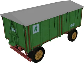 Industrial Trailer 3D Model