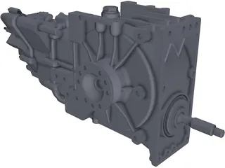 Hewland LD200 Gearbox 3D Model