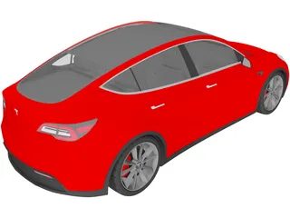 Tesla Model Y (2021) 3D Model