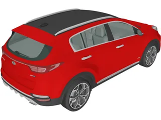 Kia Sportage GT-Line (2018) 3D Model