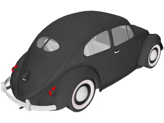 Volkswagen Beetle (1948) 3D Model