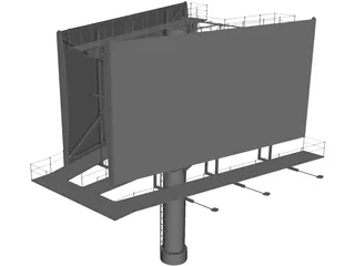 Billboard 3D Model