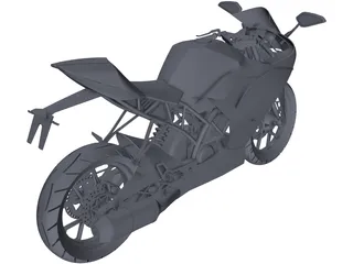 KTM RC 200 3D Model