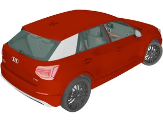 Audi Q2 S-Line (2017) 3D Model