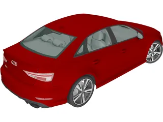 Audi RS3 Sedan (2017) 3D Model