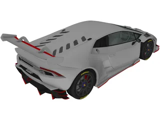 Lamborghini Huracan LP620-2 Super Trofeo (2014) 3D Model