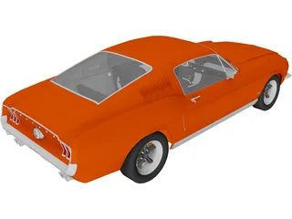 Ford Mustang GT Fastback 390 (1968) 3D Model