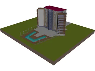 Luxury Building 3D Model