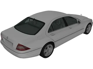 Mercedes-Benz S500 (2004) 3D Model