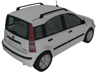Fiat Panda (2011) 3D Model