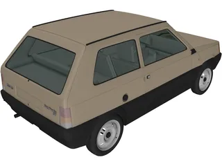 Fiat Panda (1980) 3D Model