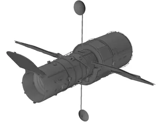 Hubble Space Telescope 3D Model