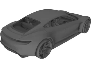 Porsche Mission E (2019) 3D Model