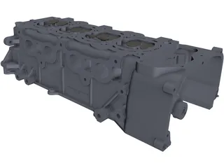 Nissan CR14DE Cylinder Head 3D Model