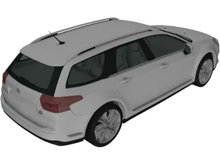 Citroen C5 Tourer (2011) 3D Model