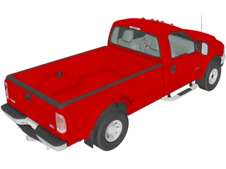 Ford F-350 Super Duty XLT (1999) 3D Model