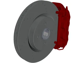 Mazda MX5 Miata Porsche Big Brake Conversion 3D Model