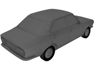 Mazda 616 4-Door Sedan (1974) 3D Model