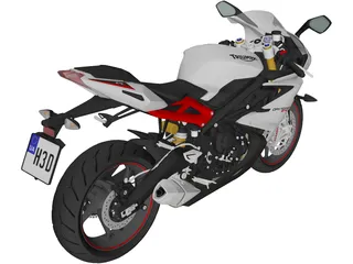 Triumph Daytona 675R (2015) 3D Model