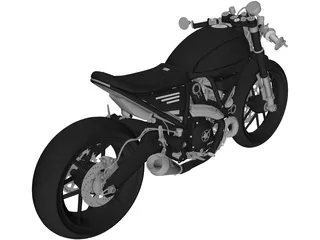 Ducati Scrambler 3D Model