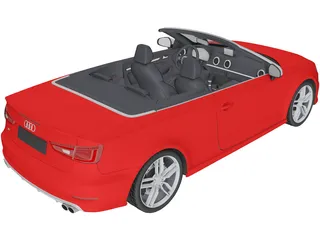 Audi S3 Convertible (2015) 3D Model