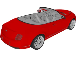 Bentley Continental Supersports Convertible (2011) 3D Model