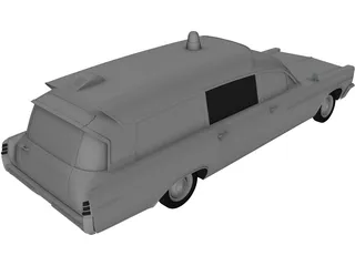 Pontiac Bonneville Ambulance 3D Model