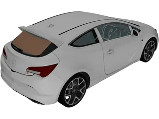 Vauxhall Astra VXR (2012) 3D Model