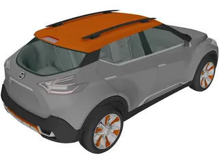 Nissan Kicks Concept (2014) 3D Model