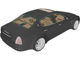 Maserati Quattroporte (2004) 3D Model