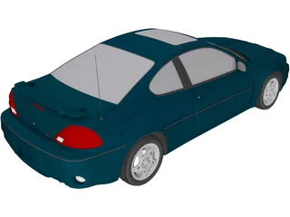 Pontiac Grand Am GT (1999) 3D Model